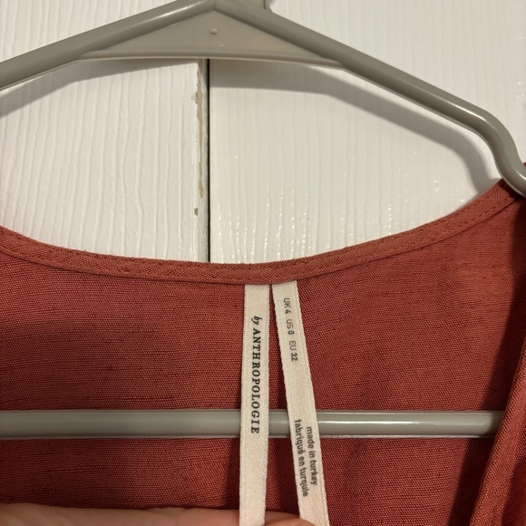 Anthropologie Puff-Sleeve Wrap Mini Dress - Picture 5 of 8